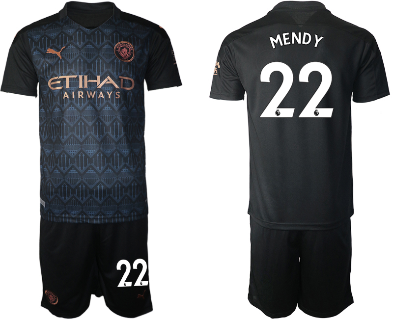 Men 2020-2021 club Manchester City away #22 black Soccer Jerseys->manchester city jersey->Soccer Club Jersey